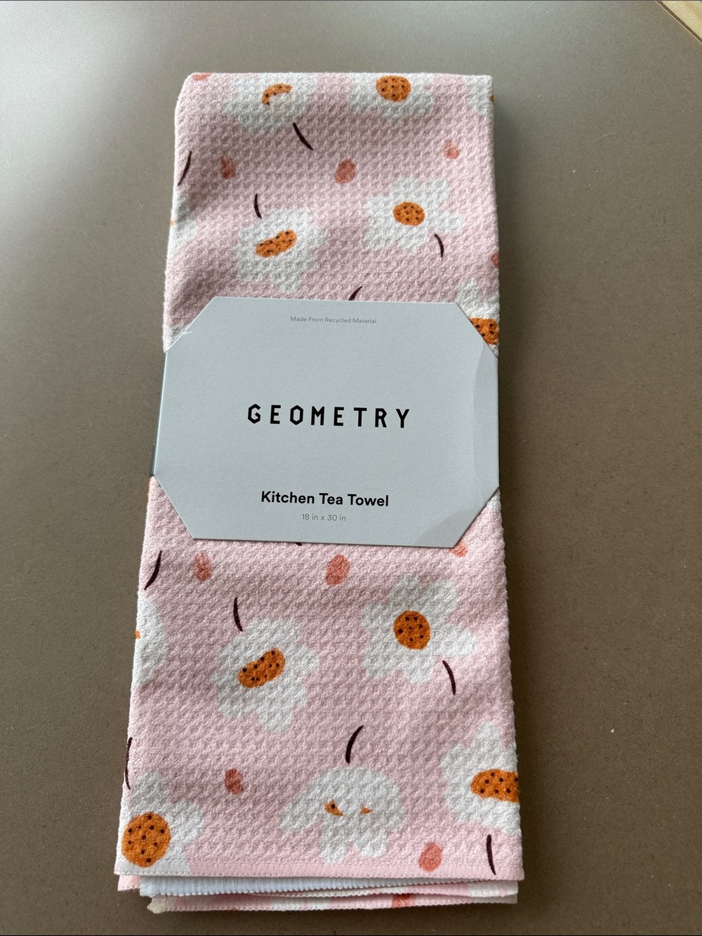 Geometry Blushing Meadows tea towel